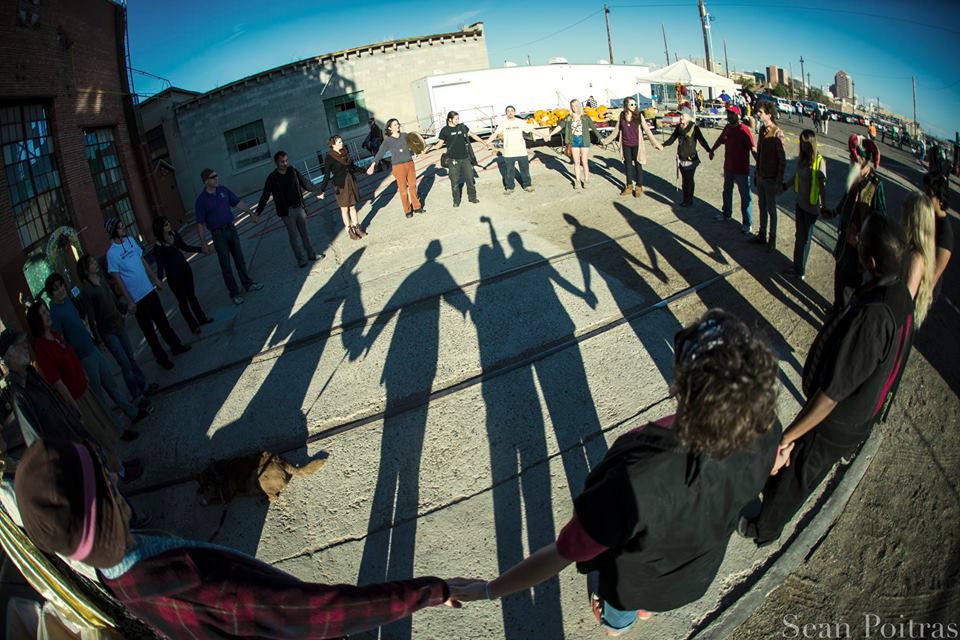 Community at the Rail Yards Market in Albuquerque